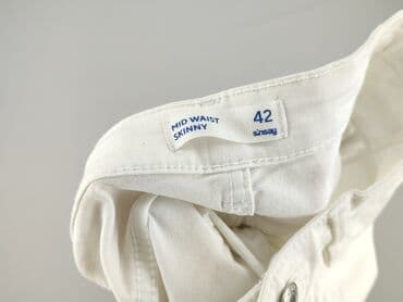 białe jeansy damskie allegro: Sinsay, Jeansy damskie, rozmiar XL — 4