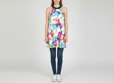 sukienki rozkloszowane midi na wesele: Sukienka damska, rozmiar S — 5