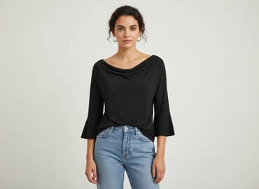 bluzki basic czarne: Hema, Bluzka damska, rozmiar M — 6