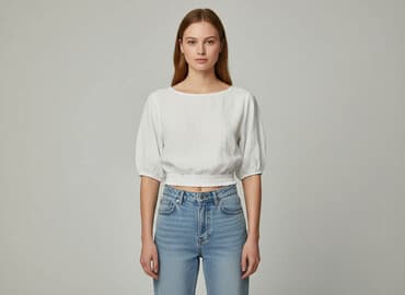 bialy top reserved: Pakuten, Women`s top, size S — 7