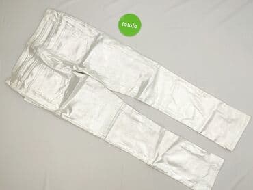 spodnie damskie ocieplane jeansy: Internacionale, Spodnie materiałowe damskie, rozmiar M — 3