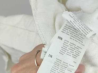 krótkie spodenki off white: Denim, Szorty damskie, rozmiar M — 5