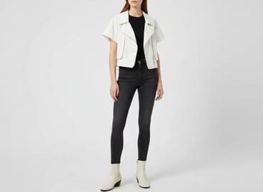 kurtki jeansowe stradivarius: Stradivarius, Marynarka damska, rozmiar S — 1