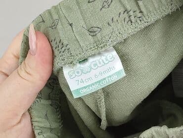 krótkie spodenki niemowlęce 74: Sweatpants, So cute, 6-9 months, condition - Very good — 4