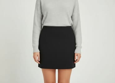 mini spódniczka czarne: Hennes, Spódnica damska, rozmiar M — 6