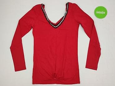 czerwona sukienka pull: Bluzka damska, rozmiar S — 2