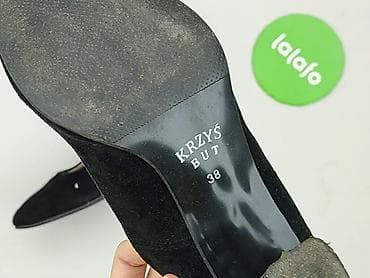 buty bing: Czółenka damskie KRZYŚ-BUT, rozmiar 38 - Klasyczne, czarne czółenka — 4