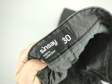sinsay spodnie czarne z wysokim stanem: Sinsay, Chinos for men, size M — 4