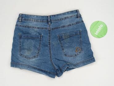 krótkie spodenki z wysokim stanem jeansowe: Beloved, Szorty damskie, rozmiar M — 4