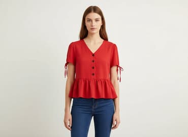 pepco bluzki swiateczne: Papaya, Bluzka damska, rozmiar M — 8