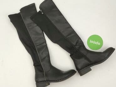 nieprzemakalne ocieplane buty zimowe z wysokimi cholewami: Kozaki damskie, rozmiar 38 — 2