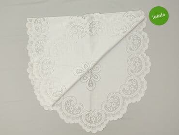narzuta na łóżko: Obrus 60 x 110, kolor - Biały, stan - Bardzo dobry — 3