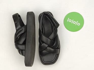 biale klapki a'la hermes: H&M, Sandały damskie, rozmiar 38 — 3