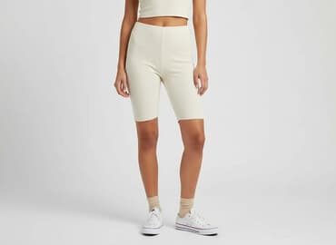 krótkie spodenki w paski: H&M, Szorty damskie, rozmiar S — 7