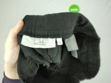 spodnie wrangler czarne: CKH Clockhouse, Spodnie materiałowe damskie, rozmiar L — 4