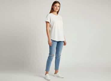 bluzki z krótkim rękawem mohito: Mohito, T-shirt damski, rozmiar M — 1