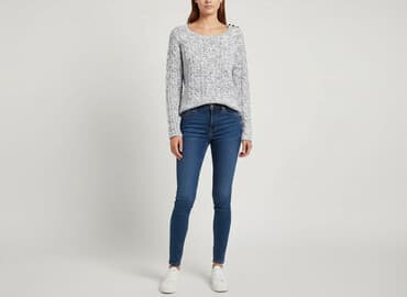 tommy hilfiger sweter: H&M L.O.G.G., Sweter damski, rozmiar M — 7