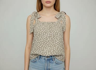 sukienki beżowe midi: Bluzka damska, rozmiar S — 5