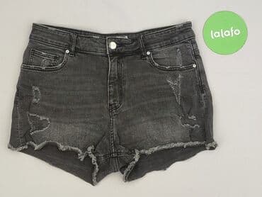 hm krótkie spodenki czarne: H&M, Szorty damskie, rozmiar M — 2