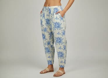 Material trousers for women, size L