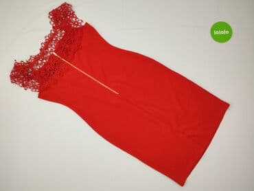 czerwona sukienki na wesele koronka: Sukienka damska, L — 3