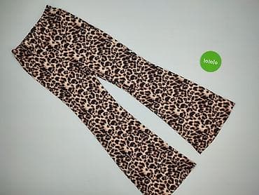 leopard jeans: Leopard, Spodnie materiałowe damskie, rozmiar XS — 2