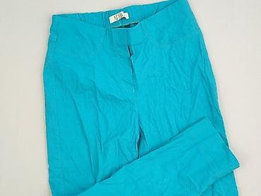 Len: Spodnie materiałowe damskie, rozmiar L — 1