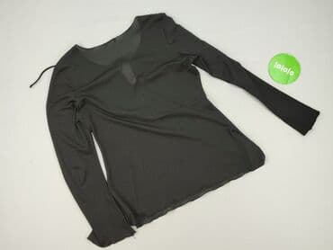 czarne bluzki ze srebrną nitką: Bluzka damska, rozmiar S — 4