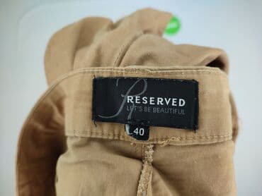 chinosy damskie reserved: Reserved, Spodnie materiałowe damskie, rozmiar L — 4
