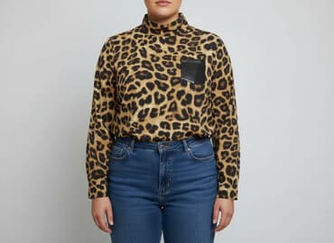 ubrania w krowie łaty: Bluzka damska, rozmiar 2XL — 1