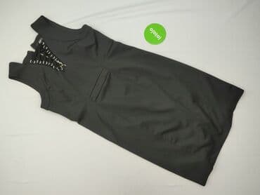 czarna sukienka ze srebrnymi wstawkami: Star by Julien Macdonald, Sukienka damska, XL — 2