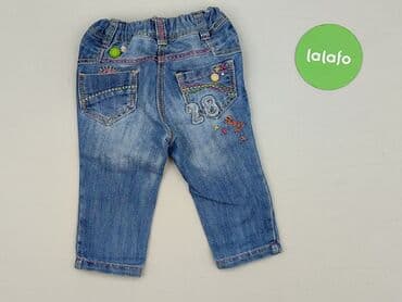spodnica do kostek: Spodnie jeansowe, Next, 6-9 miesięcy, stan - Bardzo dobry — 3
