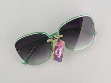 biżuteria do zielonej sukienki: Glasses, Sunglasses, Rectangular design, condition - Perfect — 1