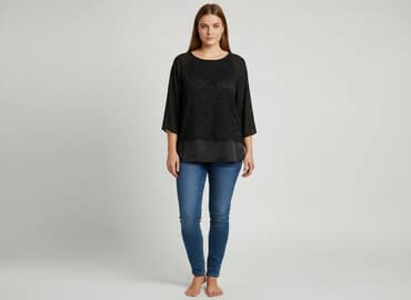 eleganckie bluzki czarne: Papaya, Bluzka damska, rozmiar One size — 7