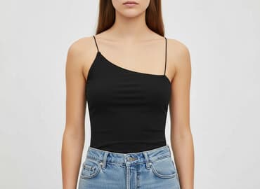 body czarne damskie zara: Zara, Top damski, rozmiar M — 7