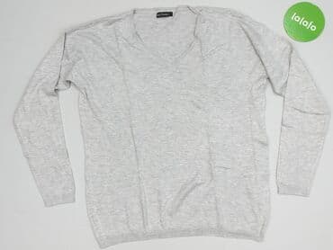 czarna sukienka i szary sweter: Inextenso, Sweter damski, rozmiar S — 2