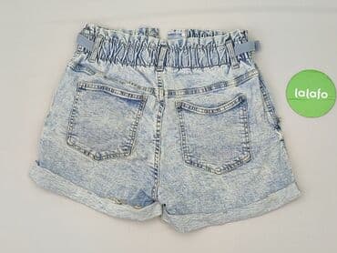 ogrodniczki z krótkimi spodenkami: Denim, Szorty damskie, rozmiar L — 3