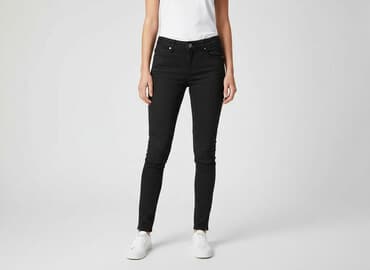 legginsy woskowane push up: Zara, Jeansy damskie, M — 7