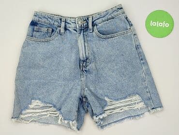 krótkie spodenki z wysokim stanem jeansowe: Sinsay, Szorty damskie, rozmiar XS — 3