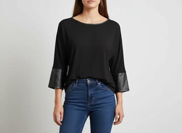 skórzana bluzki: Lindex, Bluzka damska, rozmiar S — 8