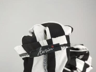 legginsy czarne prążkowane: Awsin, Legginsy Eleganckie damskie, rozmiar S — 4