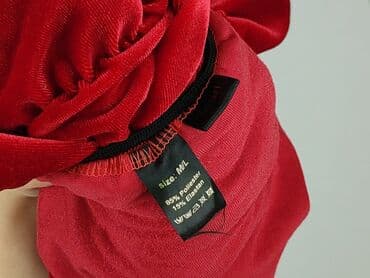 czerwona sukienka czarne rajstopy: Sukienka damska, M — 4