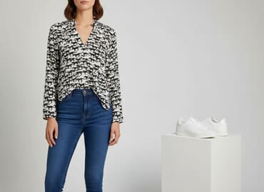 bluzki na konie: H&M, Bluzka damska, rozmiar L — 7