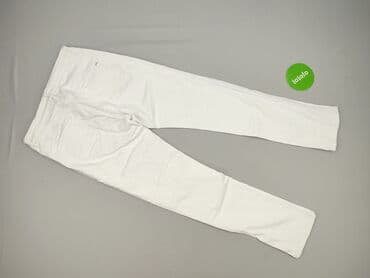 białe damskie jeansy: Denim, Jeansy damskie, rozmiar M — 4