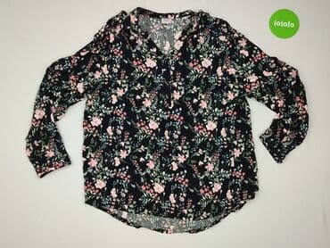 bluzki pod marynarkę plus size: Janina, Women's blouse, size 3XL (EU 46) — 2