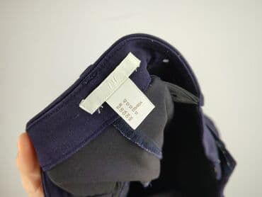 granatowe chinosy damskie: H&M, Spodnie materiałowe damskie, rozmiar XL — 4