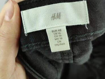 czarne krótkie spodenki jeansowe: H&M, Szorty damskie, rozmiar XL — 5
