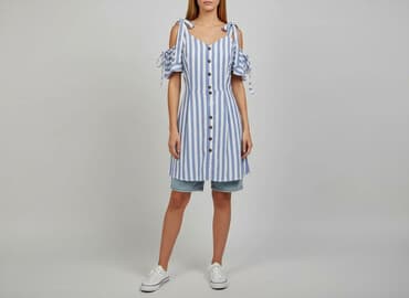 sukienka letnia na ramiaczka: Sukienka damska, rozmiar S — 5