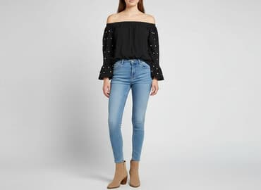 bluzki hiszpanki plus size allegro: Bluzka damska, rozmiar L — 1