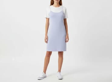 krótkie legginsy pod sukienkę: Sinsay, Sukienka damska, rozmiar S — 7